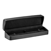 Linea Leatherette Bracelet Box, Lustre Collection Bracelet LU40-BK Black 12 Allurepack