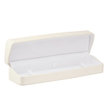 Linea Leatherette Bracelet Box, Lustre Collection Bracelet LU40-IV Ivory 12 Allurepack