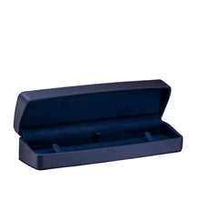 Linea Leatherette Bracelet Box, Lustre Collection Bracelet LU40-NB Navy Blue 12 Allurepack