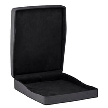 Linea Leatherette Necklace Box, Lustre Collection Necklace LU90-BK Black 12 Allurepack