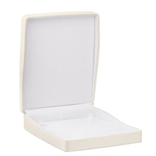 Linea Leatherette Necklace Box, Lustre Collection Necklace LU90-IV Ivory 12 Allurepack