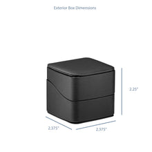 Linea Leatherette Ring box, Lustre Collection Ring Allurepack