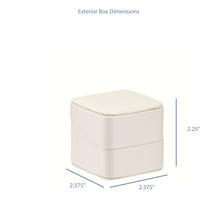 Linea Leatherette Ring box, Lustre Collection Ring Allurepack