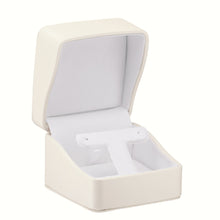 Linea Leatherette T-Style Earring Box, Lustre Collection Earring LU25-IV Ivory 12 Allurepack