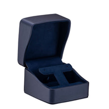 Linea Leatherette T-Style Earring Box, Lustre Collection Earring LU25-NB Navy Blue 12 Allurepack