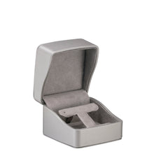 Linea Leatherette T-Style Earring Box, Lustre Collection Earring LU25-GR Steel Grey 12 Allurepack