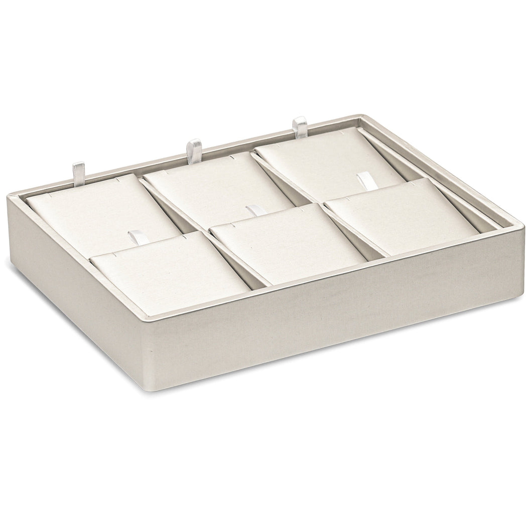 Linea Stackable 6 Small Pendant/ Earring Pad Jewelry Tray Showcase Tray allurepack
