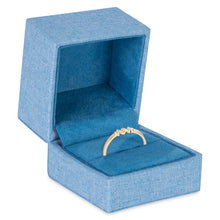 Linen Weave Ring Box, Woven Collection Ring allurepack