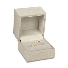 Linen Weave Ring Box, Woven Collection Ring allurepack