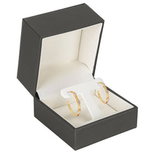 Luxury Leather Large Hoop Earring Box, Opulent Collection Earring allurepack