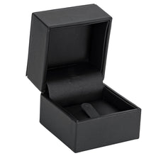 Luxury Leather Ring Clip Box, Opulent Collection Ring OP12-BK Black 12 allurepack