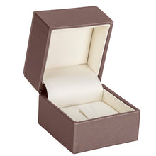 Luxury Leather Ring Clip Box, Opulent Collection Ring OP12-BZ Bronze 12 allurepack