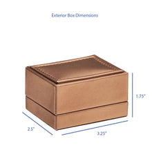 Luxury Leather Small Earring Box, Opulent Collection Earring allurepack