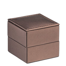 Luxury Leather with Stitch Ring Clip Box, Opulent Collection Ring allurepack
