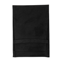 Microfiber Folded Pouch W/ Insert - Large Pouch PF45-BK Black 12 Allurepack