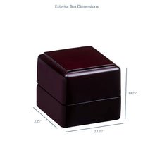 Piano Wood Ring Box, Regal Collection Ring allurepack