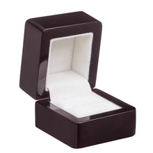 Piano Wood Ring Box, Regal Collection Ring RE10-RW Rosewood 12 allurepack