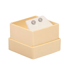 Recycled Cardboard Box With Glossy Inset Earring Box, Pristine Collection Earring Allurepack