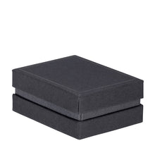 Recycled Cardboard Box With Glossy Inset Pendant Box, Pristine Collection Ring PI30-BK Black 12 Allurepack