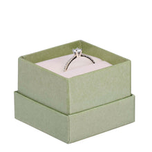 Recycled Cardboard Box With Glossy Inset Ring Box, Pristine Collection Ring Allurepack