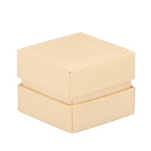 Recycled Cardboard Box With Glossy Inset Ring Box, Pristine Collection Ring PI10-CM Camel 12 Allurepack