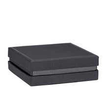 Recycled Cardboard Box With Glossy Inset Universal Box, Pristine Collection Ring PI50-BK Black 12 Allurepack