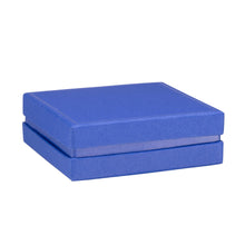 Recycled Cardboard Box With Glossy Inset Universal Box, Pristine Collection Ring PI50-BL Blue 12 Allurepack