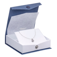 Ribbed Paper Snap Pendant/Earring Box, Prim Collection Pendant allurepack