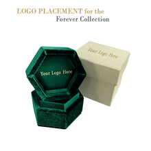 Ribbed Velvet Hexagon Ring Box, Forever Collection Ring Allurepack