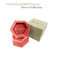 Ribbed Velvet Hexagon Ring Box, Forever Collection Ring Allurepack