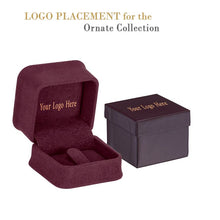 Rich Suede Ring Clip Box, Ornate Collection Ring allurepack