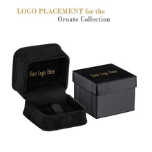 Rich Suede Ring Clip Box, Ornate Collection Ring allurepack