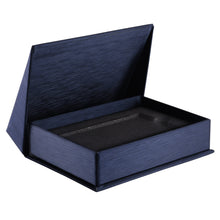 Silk Brushed Paper Gift Card Box, Glamour Collection Gift Card GM75-NB Navy Blue 12 allurepack