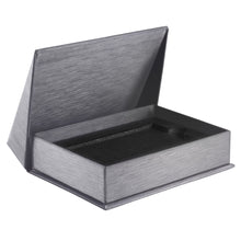 Silk Brushed Paper Gift Card Box, Glamour Collection Gift Card GM75-SL Silver 12 allurepack