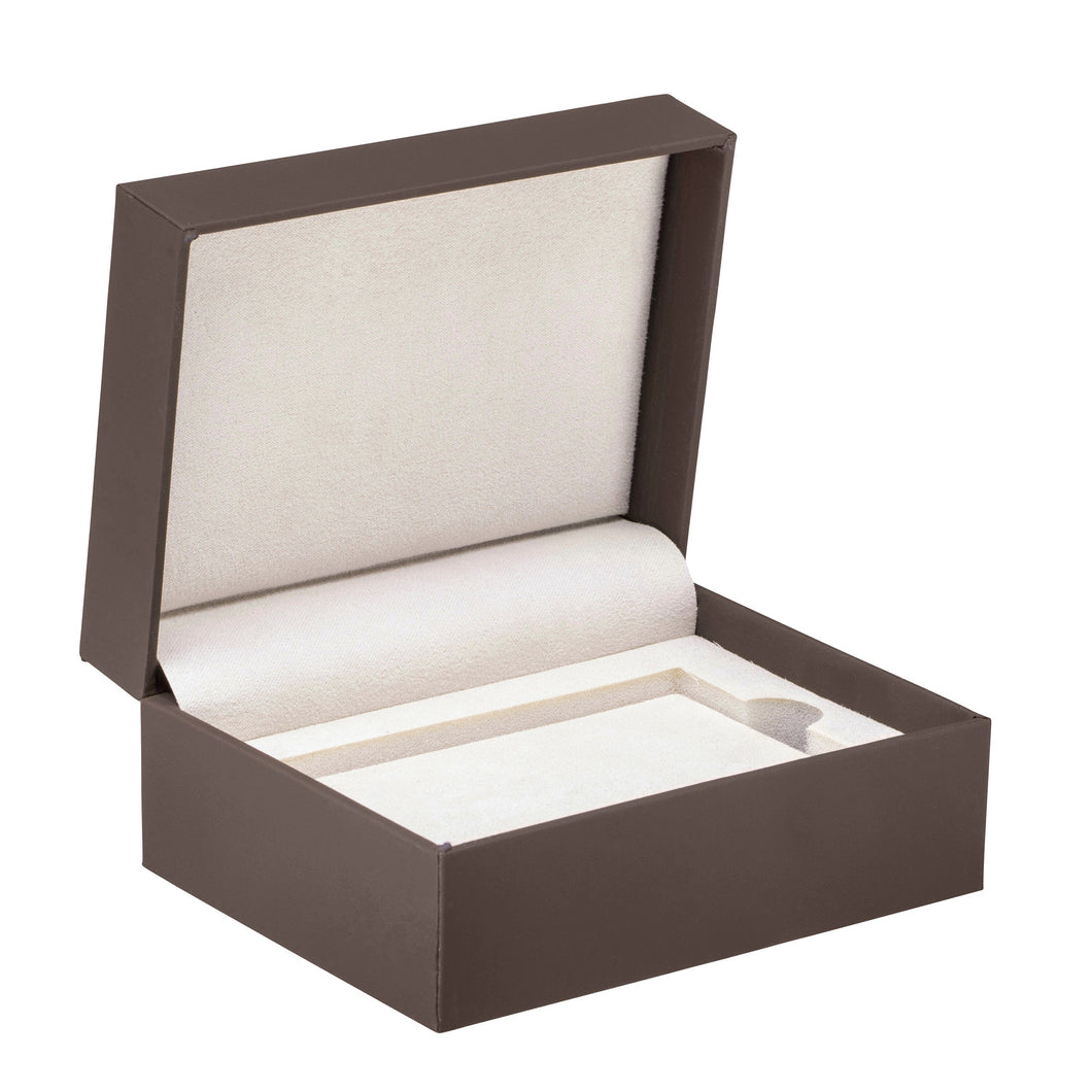 Soft Touch Gift Card Box with Sleeve, Vogue Collection Gift Card VG75-BN Brown 12 allurepack