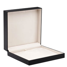 Soft Touch Necklace Box with Sleeve, Vogue Collection Necklace VG90-BK Black 12 allurepack