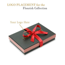 Striped Bow Necklace Box, Flourish Collection Necklace allurepack