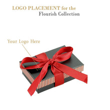 Striped Bow Pendant/Earring/Ring Box, Flourish Collection Pendant allurepack