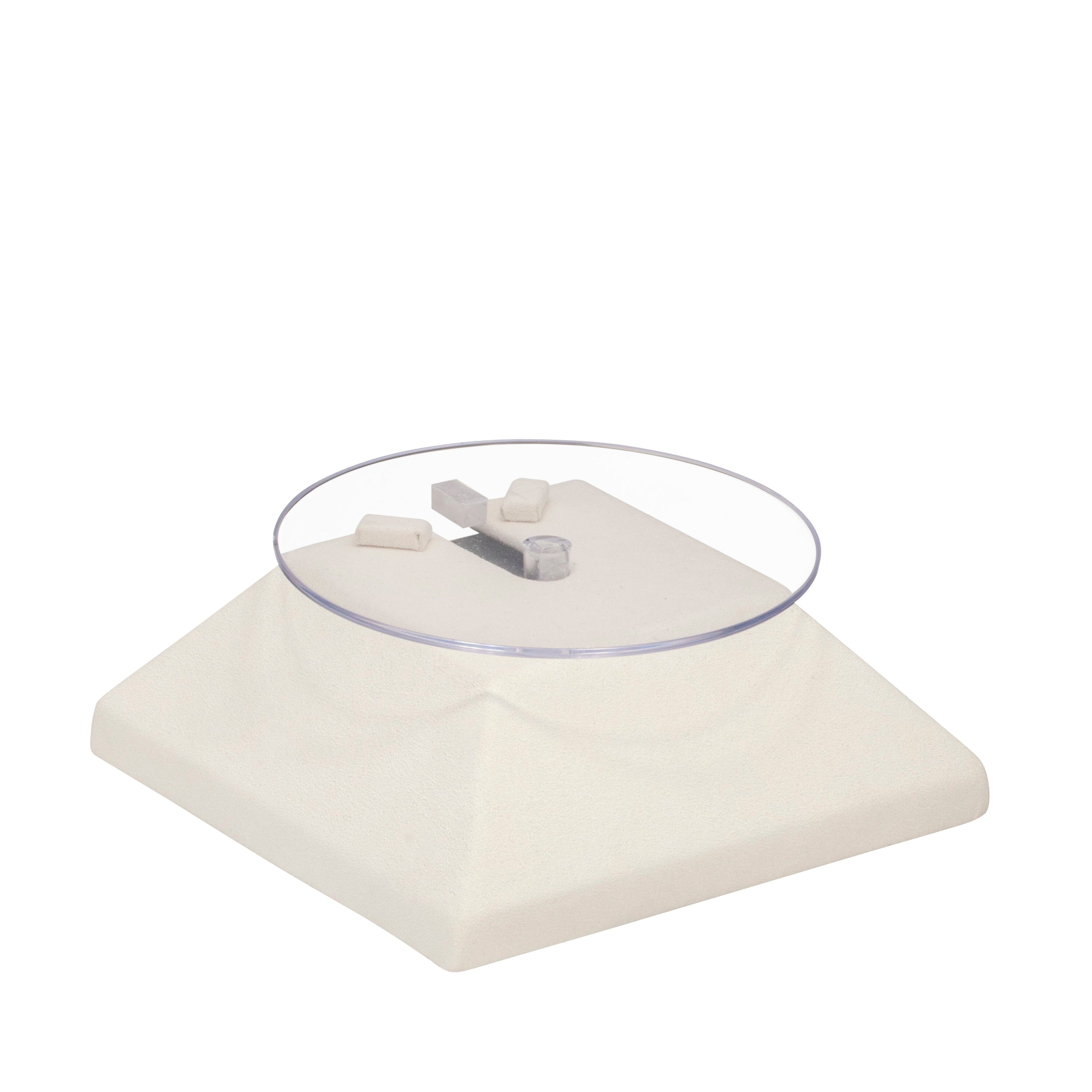 Rotating Diamond Display Suede Rotating Single Jewelry Display
