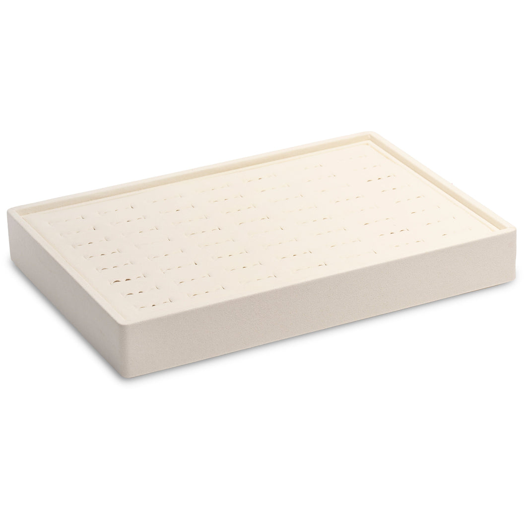 Suede Stackable 56 Ring Foam Slot Large Jewelry Tray Showcase Tray allurepack