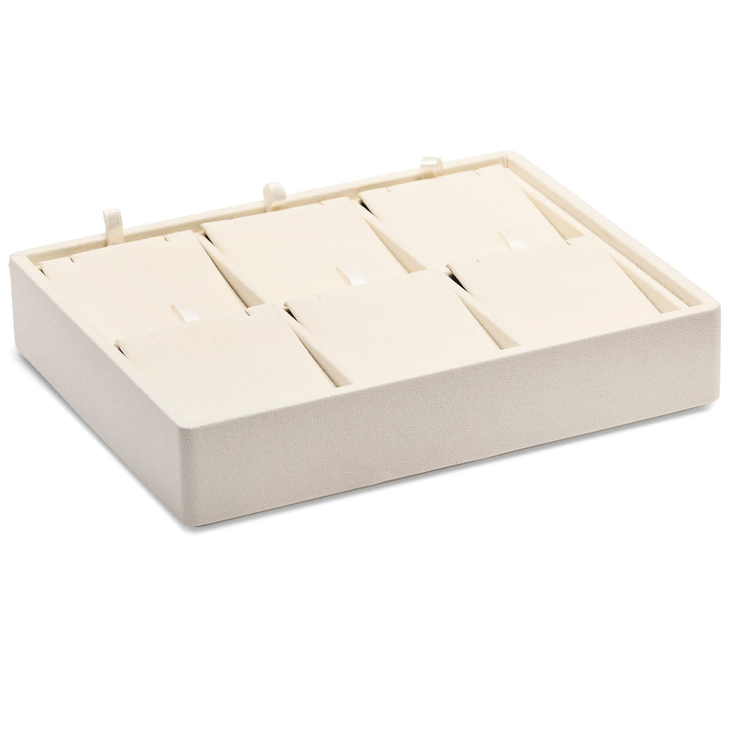 Suede Stackable 6 Small Pendant/ Earring Pad Jewelry Tray Showcase Tray allurepack