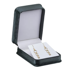 Textured Leatherette Pendant/Earring Box, Exquisite Collection Pendant allurepack