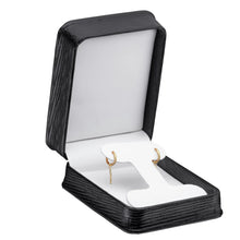 Textured Leatherette T-Style Earring Box, Exquisite Collection Earring allurepack