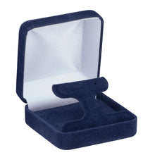 Velveteen T-Style Earring Box, Echelon Collection Earring EC25-NB Navy Blue 12 allurepack