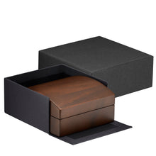 Walnut Wood Large T-Earring Box, Walnut Collection Universal Allurepack