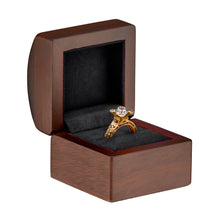 Walnut Wood Ring Box, Walnut Collection Ring Allurepack
