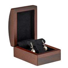 Walnut Wood T-Earring/Pendant Box, Walnut Collection Pendant Allurepack