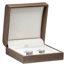 Weave Texture Cufflink Box, Contemporary Collection Cufflink allurepack