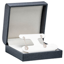 Weave Texture Large T-Style Earring Box, Contemporary Collection Earring allurepack