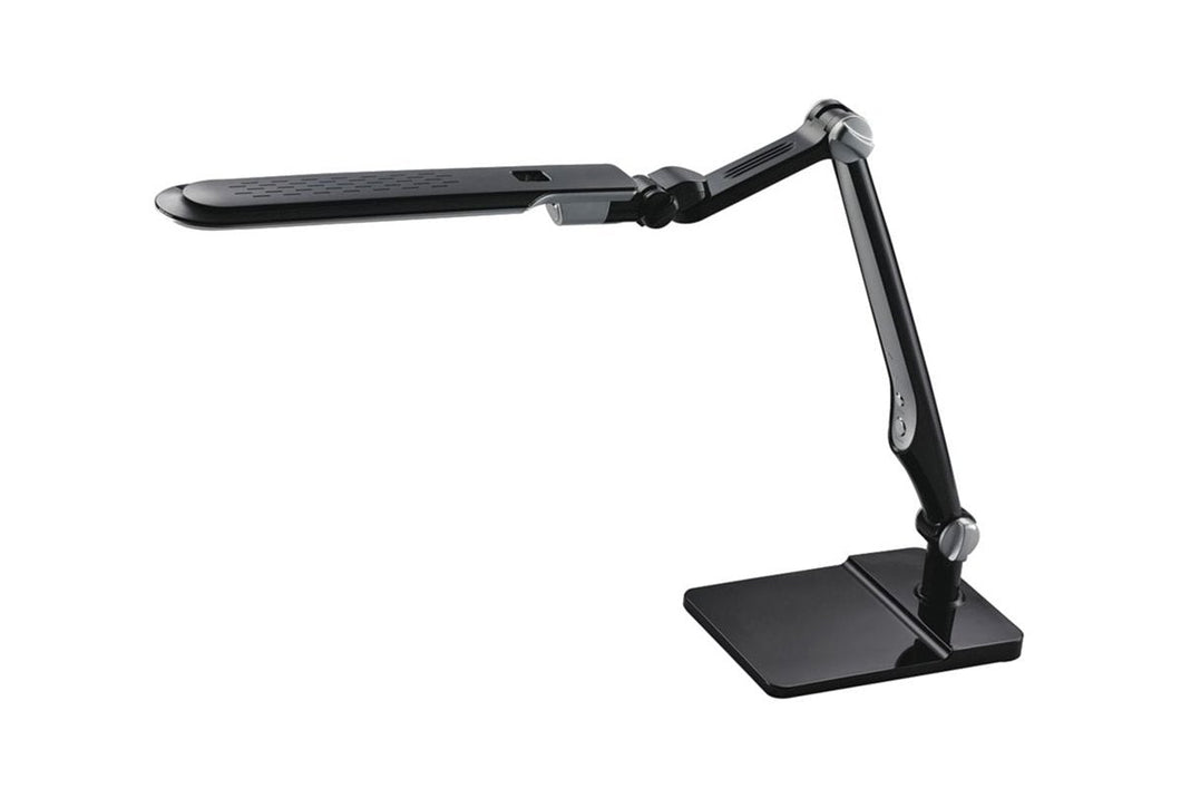 Black LED Double-Reach Lamp with Clamp Lighting Allurepack